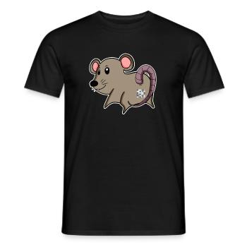 Maus Arsch - Maus Hintern - Männer T-Shirt - Schwarz - Vorne - AI Model Male 178 light (178cm)