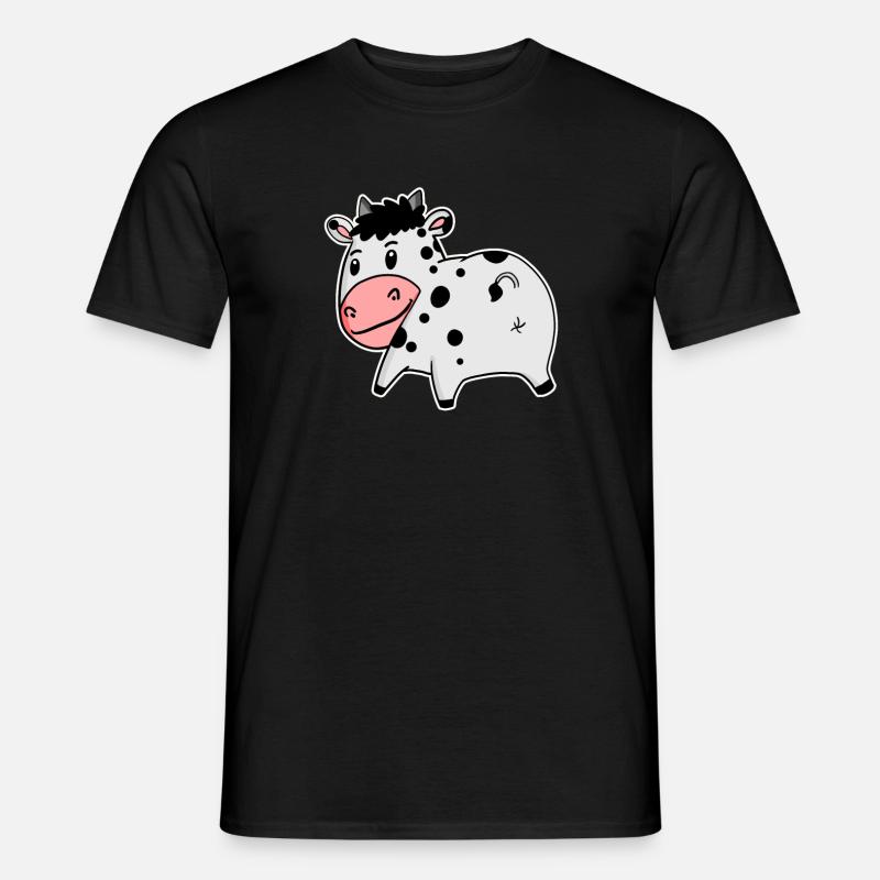 Kuh Arsch - Kuh Hintern - Männer T-Shirt - Schwarz