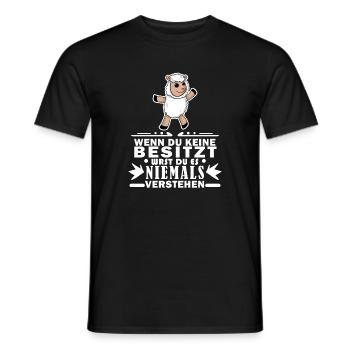 Schafe Schaf Schafzüchter Geschenk - Männer T-Shirt - Schwarz - Vorne - AI Model Male 178 light (178cm)