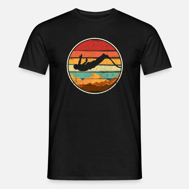 Sunset Summit Dive Circle - Men’s T-shirt - black