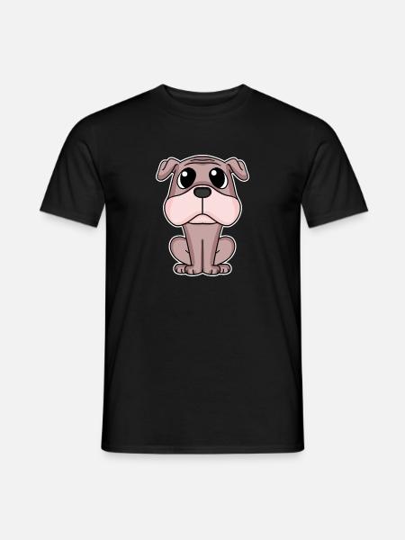 Mops Hund Hundebesitzer - Männer T-Shirt - Schwarz