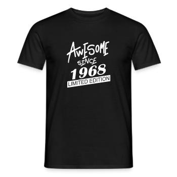 1968 - Born 1968 - Fantastic since 1968 - Men's T-Shirt - black - Front - AI Model Male 178 light (178cm)