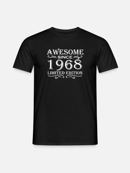 1968 - Born 1968 gift - Men's T-Shirt - black