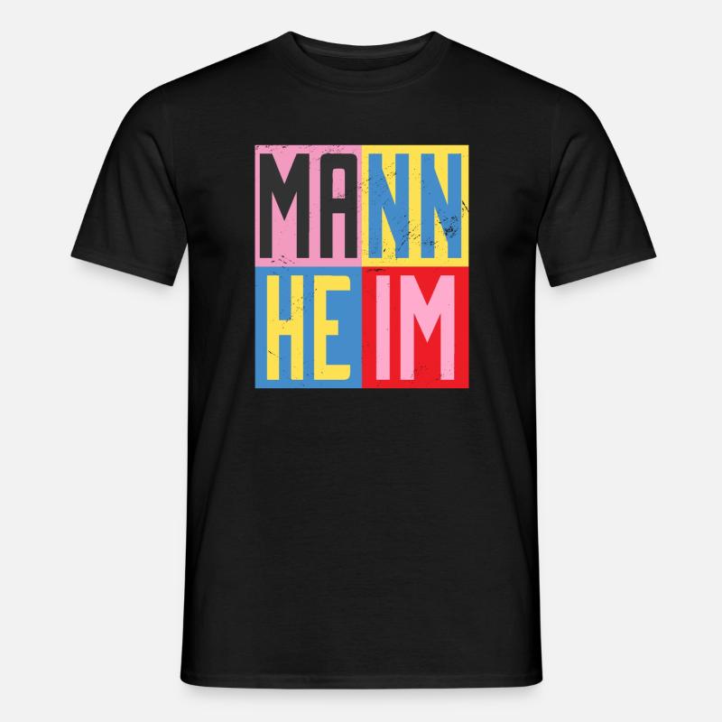Mannheim Design - Männer T-Shirt - Schwarz