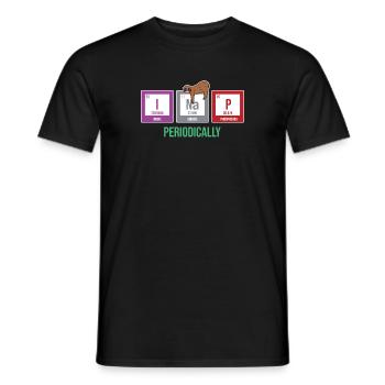 Déclaration d’animal paresseux endormi Mammal - T-shirt homme - noir - Devant - AI Model Male 178 light (178cm)