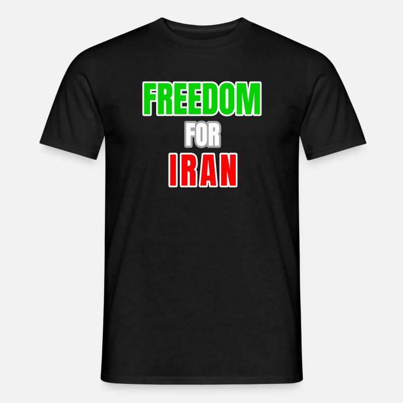 Iran Freedom - Männer T-Shirt - Schwarz