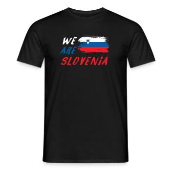 Wir sind Slowenien - Männer T-Shirt - Schwarz - Vorne - AI Model Male 178 light (178cm)
