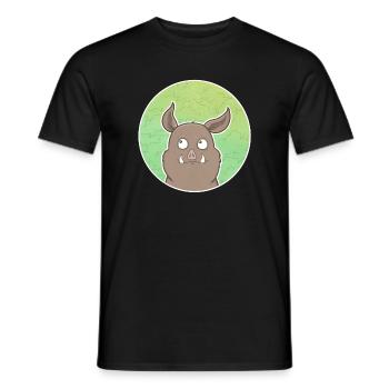 Wildschwein - Männer T-Shirt - Schwarz - Vorne - AI Model Male 178 light (178cm)
