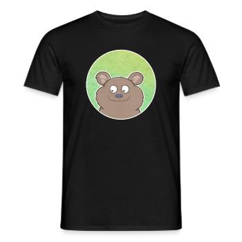 Bear - Men's T-Shirt - black - Front - AI Model Male 178 light (178cm)