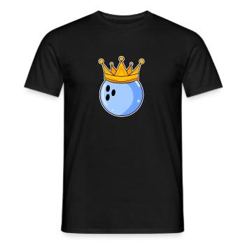 Look de partenaire pour hommes de bowling - T-shirt homme - noir - Devant - AI Model Male 178 light (178cm)