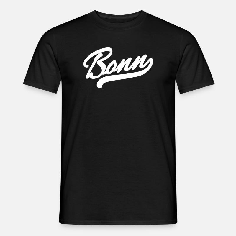 Bonn Retro - Männer T-Shirt - Schwarz