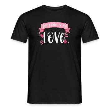 E-Bike Bike E Bike Battery Love Gift - Men's T-Shirt - black - Front - AI Model Male 178 light (178cm)