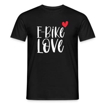 E-Bike Bike Vintage E Bike Battery Gift - Men's T-Shirt - black - Front - AI Model Male 178 light (178cm)