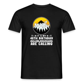 Wandern 40. Geburtstag Wanderer 40 Jahre alt - Männer T-Shirt - Schwarz - Vorne - AI Model Male 178 light (178cm)