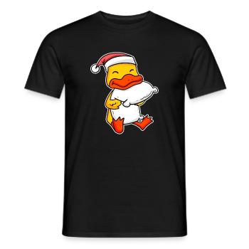Canard Noël Sommeil Sommeil Sommeil - T-shirt homme - noir - Devant - AI Model Male 178 light (178cm)