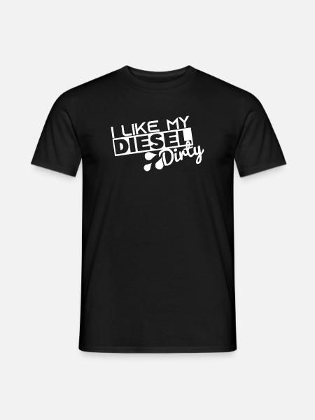 I Like My Diesel Dirty - Funny Dirty Diesel Car - Men's T-Shirt - black
