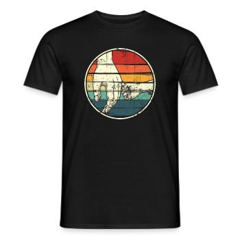 Händchen halten Regenbogenkreis - Männer T-Shirt - Schwarz - Vorne - AI Model Male 178 light (178cm)