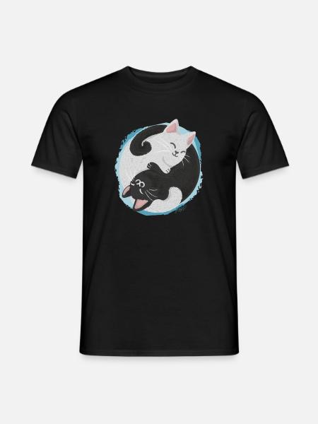 Jing Jang Cats - Men's T-Shirt - black