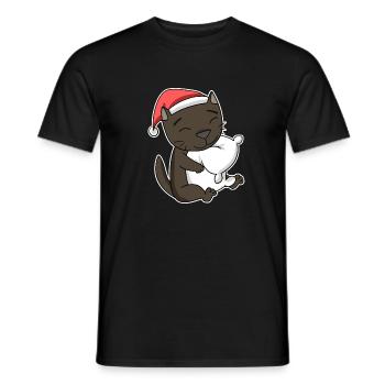 Havana Cat Noël Sommeil Fatigué - T-shirt homme - noir - Devant - AI Model Male 178 light (178cm)