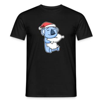 Koala Christmas Sleep Sleep Sleep - Men's T-Shirt - black - Front - AI Model Male 178 light (178cm)