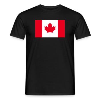 Hol dir jetzt unsere Kanada-Flaggen - Männer T-Shirt - Schwarz - Vorne - AI Model Male 178 light (178cm)