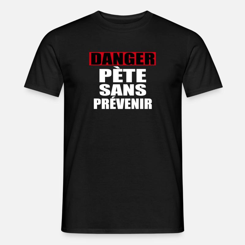 Danger Pete Sans Prévenir - T-shirt homme - noir