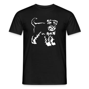 Schnauzer "Black Edition" - Men's T-Shirt - black - Front - AI Model Male 178 light (178cm)