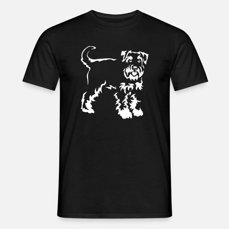 Schnauzer "Black Edition" - Männer T-Shirt - Schwarz