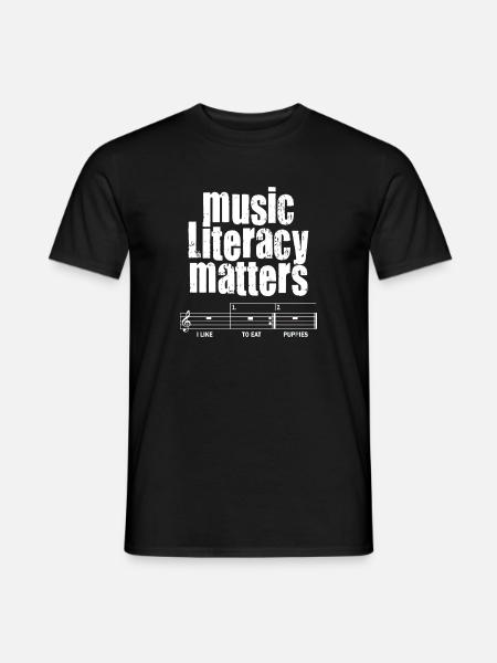 Music Literacy Matters - Men's T-Shirt - black