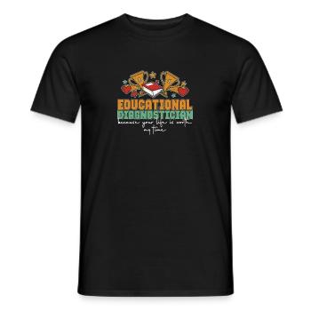 Appréciation des diagnosticiens inspirants : un - T-shirt homme - noir - Devant - AI Model Male 178 light (178cm)
