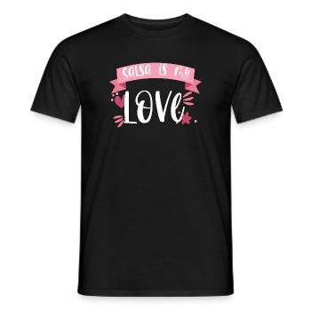 La salsa est mon amour! Cadeau Latino Dancer - T-shirt homme - noir - Devant - AI Model Male 178 light (178cm)