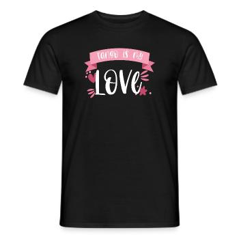 Tange Dancer - Tango is my Love! Gift - Men's T-Shirt - black - Front - AI Model Male 178 light (178cm)