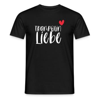 Trampolin Liebe Springen Hobby Geschenk - Männer T-Shirt - Schwarz - Vorne - AI Model Male 178 light (178cm)