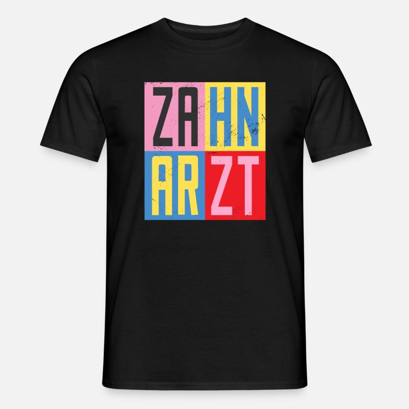 Zahnarzt Design - Männer T-Shirt - Schwarz
