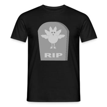 Alternative gothique mort Noël Turquie RIP - T-shirt homme - noir - Devant - AI Model Male 178 light (178cm)