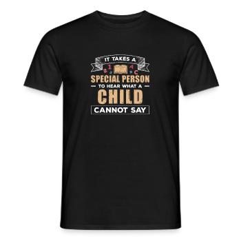 Diagnosticien inspirant aidant les handicapés des - T-shirt homme - noir - Devant - AI Model Male 178 light (178cm)