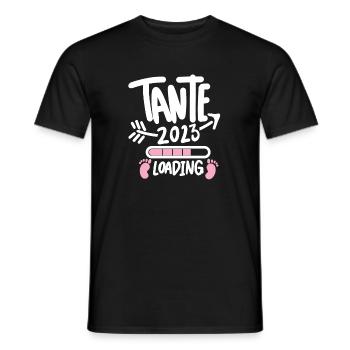 Tante 2023 - Tante werden - Tante Geschenk - Männer T-Shirt - Schwarz - Vorne - AI Model Male 178 light (178cm)