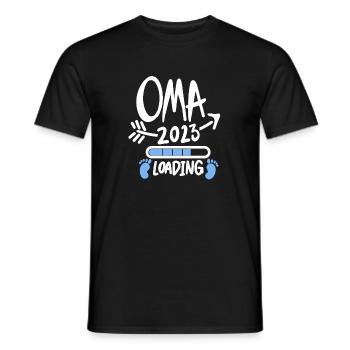 Oma 2023 - Werdende Oma 2023 - Männer T-Shirt - Schwarz - Vorne - AI Model Male 178 light (178cm)