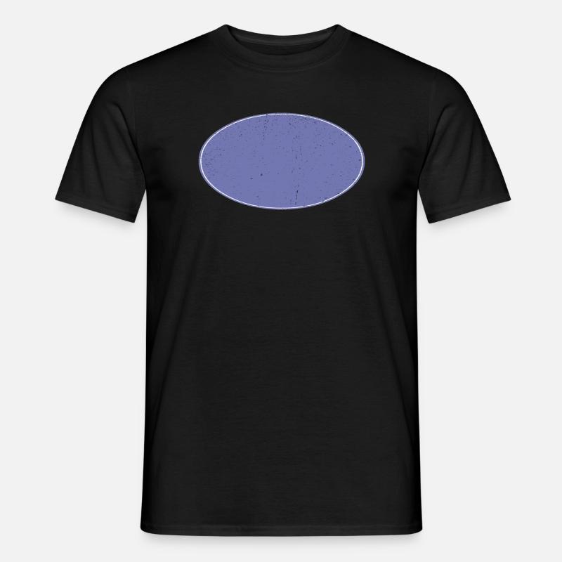 Ovaler Background Hintergrund schmutzig violett - Männer T-Shirt - Schwarz