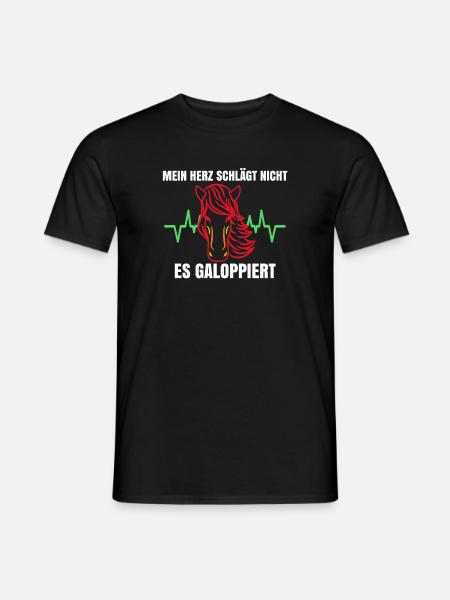 Cool Haflinger Islandpferde Galopp Statement - Männer T-Shirt - Schwarz