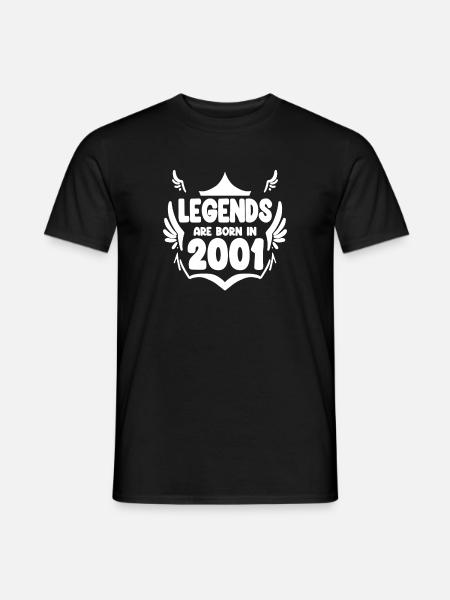 2001 - Born 2001 - Men's T-Shirt - black
