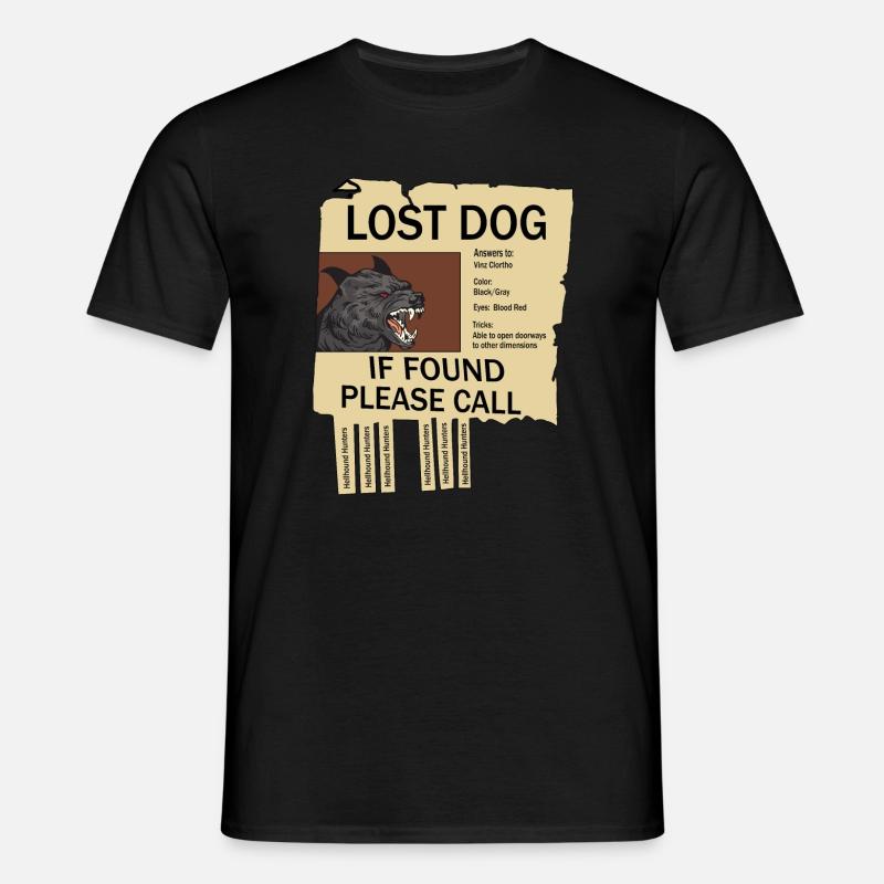 Missing Hellhound - Men's T-Shirt - black