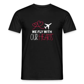 Cadeau de devis de pilote d’avion - T-shirt homme - noir - Devant - AI Model Male 178 light (178cm)