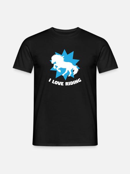 Chevaux Equitation Déclaration Chevaux islandais Amour Cheval - T-shirt homme - noir