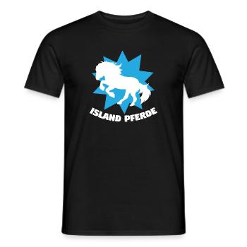 Islandpferde Tölt Galopp Trab Pferde Spruch Pferde - Männer T-Shirt - Schwarz - Vorne - AI Model Male 178 light (178cm)