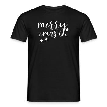 Joyeux Noël de Joyeux Xma - T-shirt homme - noir - Devant - AI Model Male 178 light (178cm)