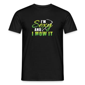 I'm Sexy And I Mow It Lustig Sensenmähen Handmähen - T-shirt homme - noir - Devant - AI Model Male 178 light (178cm)