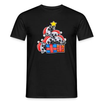 Arbre de Noël Lémurien Lémuriens - T-shirt homme - noir - Devant - AI Model Male 178 light (178cm)