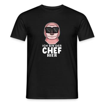 Cool Faultier Chef - Männer T-Shirt - Schwarz - Vorne - AI Model Male 178 light (178cm)