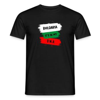 Bulgaria is in my DNA - Men's T-Shirt - black - Front - AI Model Male 178 light (178cm)